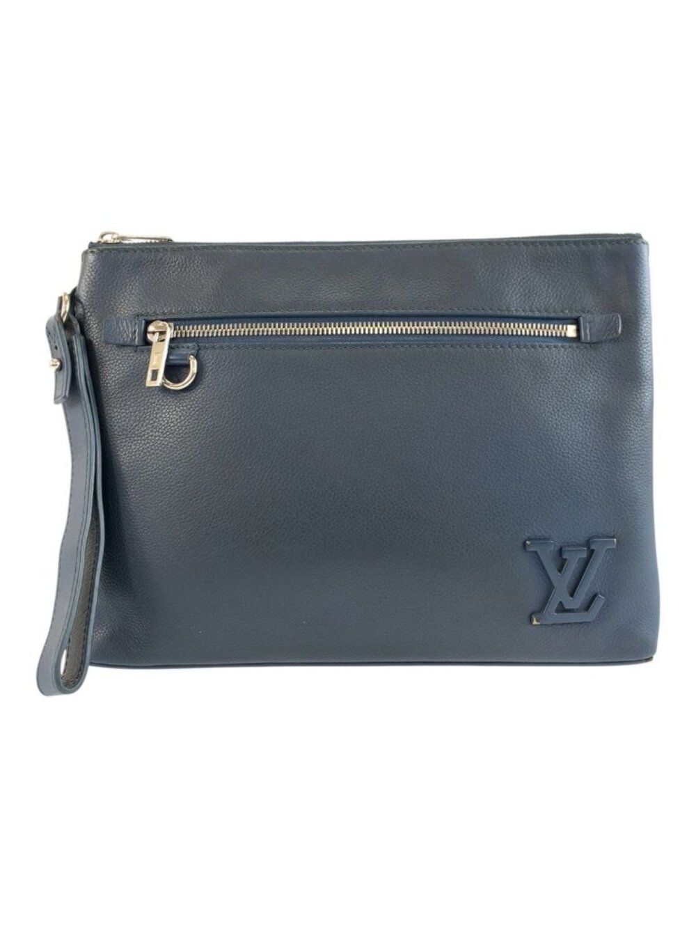 Louis Vuitton LV Aerogram Pochette iPad Blue Silver